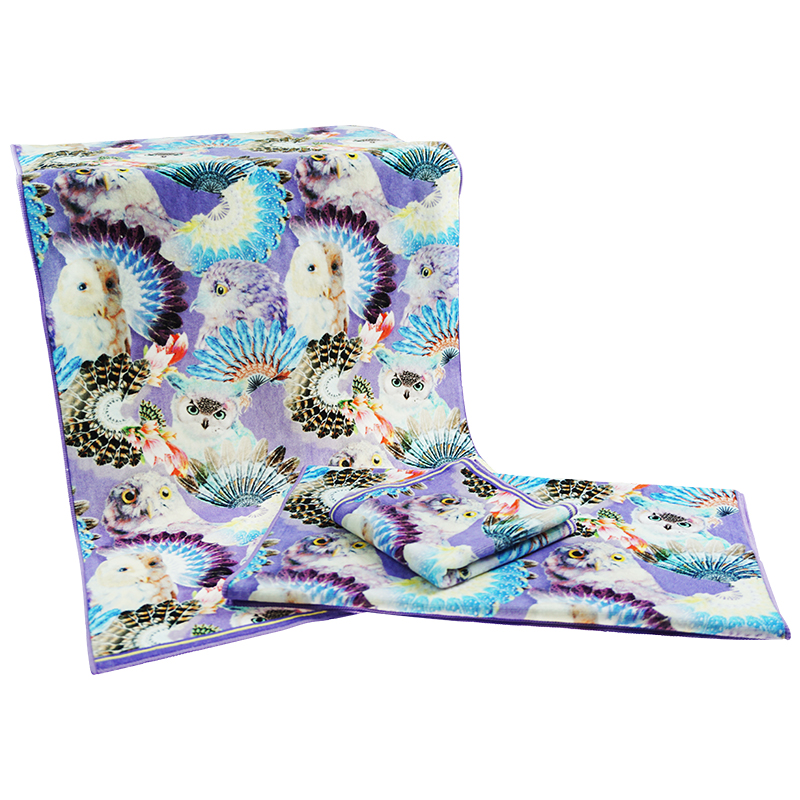 Top Selling multiple pattern Customized Printed Cotton face Towel face clothing