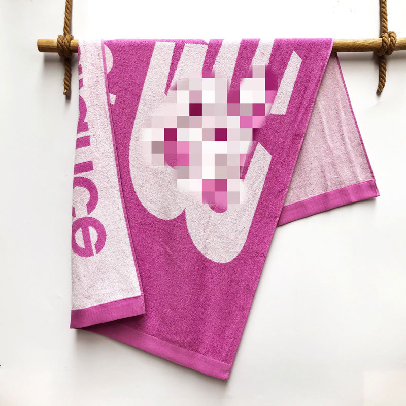 Quick drying cotton Tide brand INS personality letters swimming bath towel fitness towel