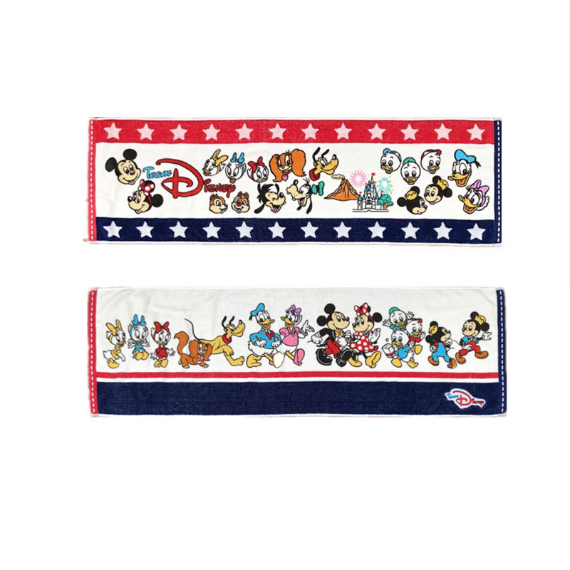 Custom made pure cotton cartoon soft children bath towel extended sports and fitness towel