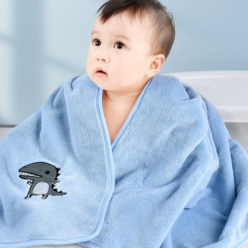 Baby bath towel super soft than pure cotton absorbent baby bath towel winter thick large towel for children bath