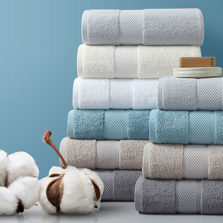 Custom cotton bath towel for home use