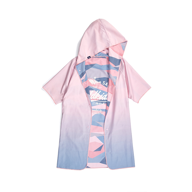 Custom printed quick drying cape can be worn towclothes beach adult swim towel bathrobe