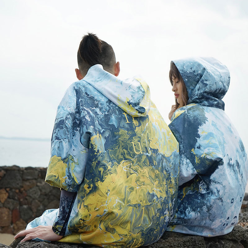 Towel clothes changing bathrobe beach quick-dry towel cloak surfing diving swimming