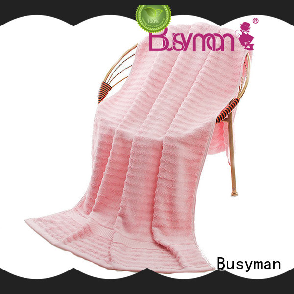 Busyman comfortable bamboo beach towel needed for gift