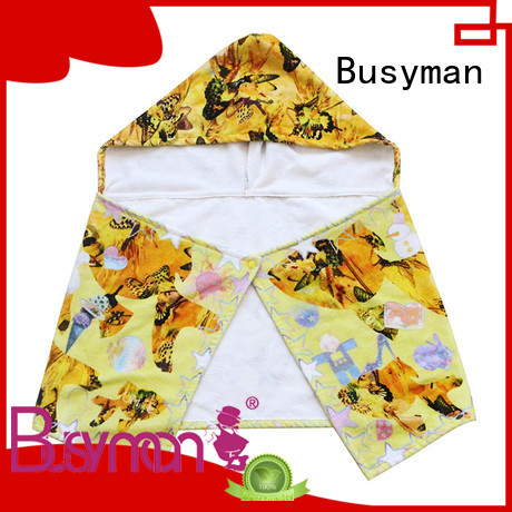Busyman cute cotton hooded towel excellent for gift