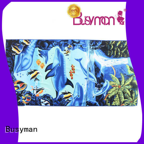 Busyman customized microfiber towel best for outdoor activities